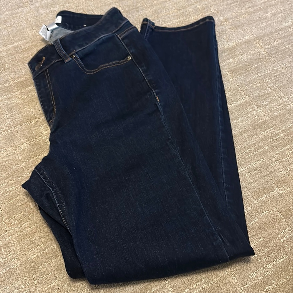 Lane Bryant size 12 curvy fit straight jeans